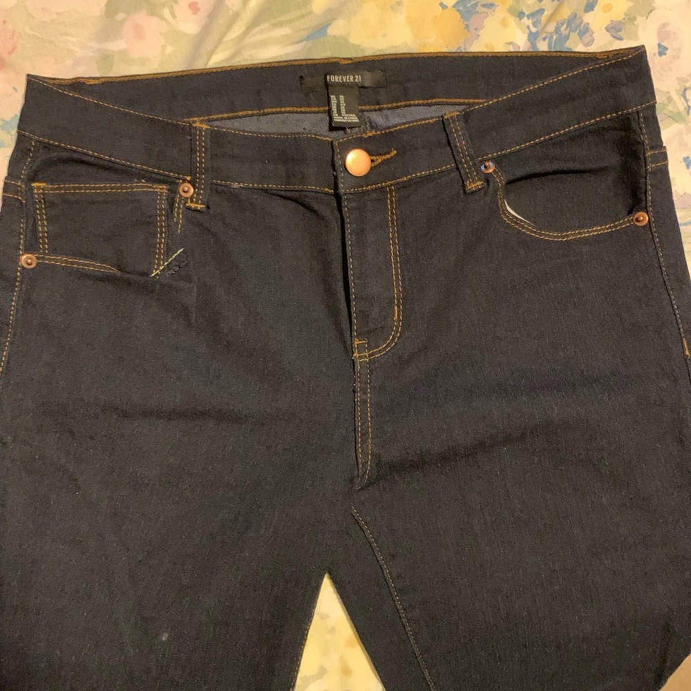 Forever 21 Dark Wash Skinny Jeans